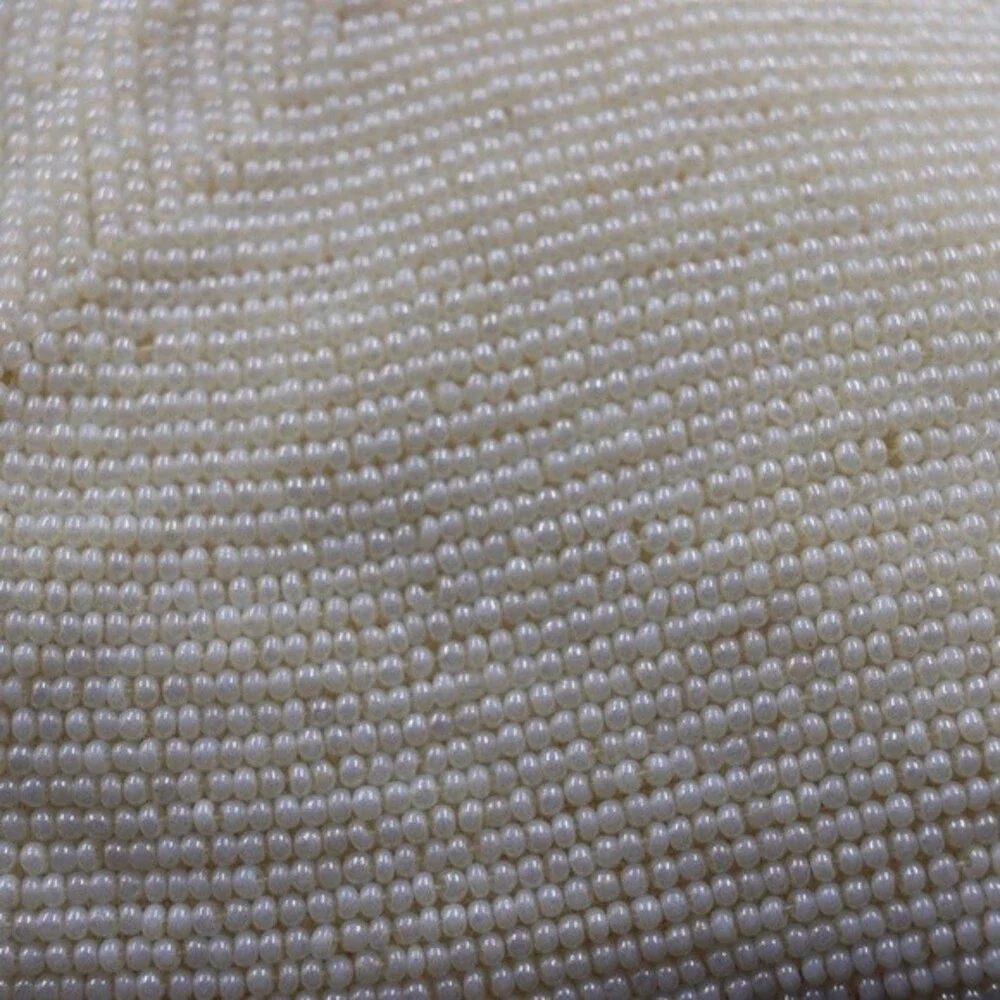 Richere Vintage Beaded White Evening Clutch Purse With Chain